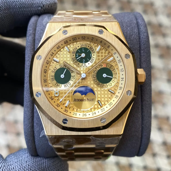 APS공장 오데마피게 로얄오크 퍼페츄얼 캘린더 옐로우골드 다이얼 YG 금통 41mm 26574