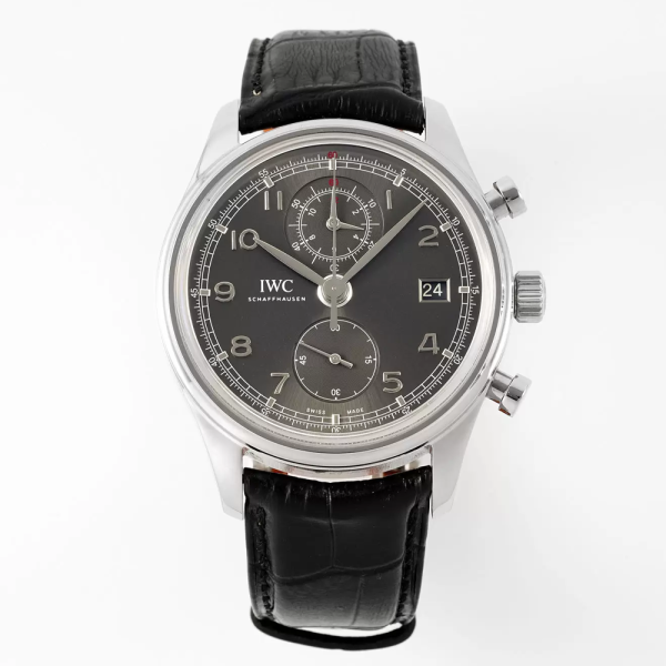 APS공장 IWC 포르투기저 크로노그래프 클래식 가죽 스트랩 42mm IW390404