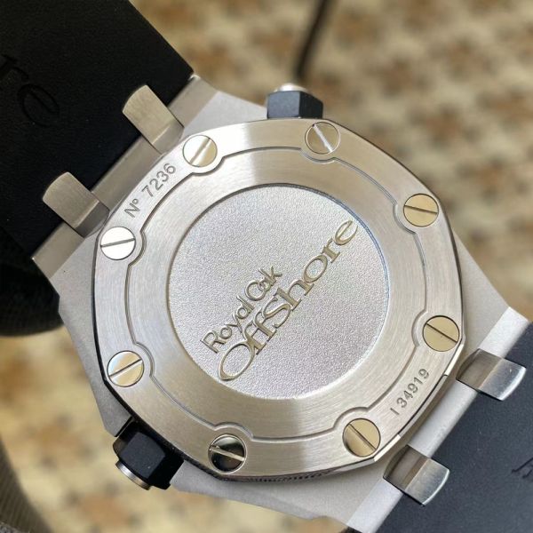 APS공장 오데마피게 로얄오크 오프쇼어 검판 텍스처 다이얼 블렉 러버 스트랩 42mm V2 15703