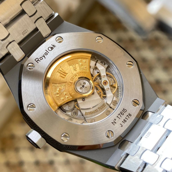 APS공장 오데마피게 로얄오크 블랙 텍스처 다이얼 SS 브레이슬릿 41mm V3 15400ST