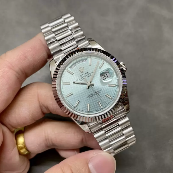 GM공장 롤렉스 데이데이트 아이스블루 다이얼 바인덱스 40mm  V3(텅스텐 헤비 버전) 228236