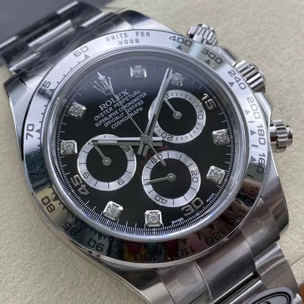 클린공장 롤렉스 데이토나 크로노그래프 검판 다이얼 8P다이얼 SS 브레이슬릿 40mm 116509