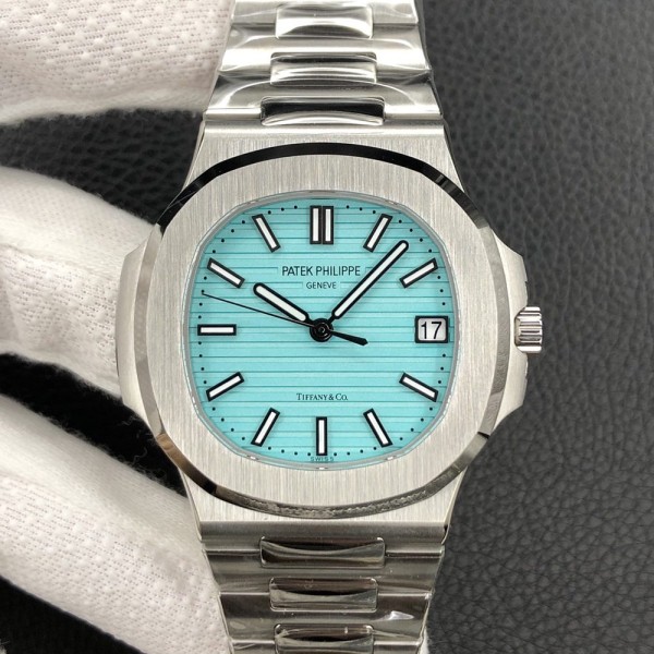 3K공장 파텍필립 노틸러스 한정판 블루 티파니앤코 다이얼 SS 브레이슬릿 40mm 5711