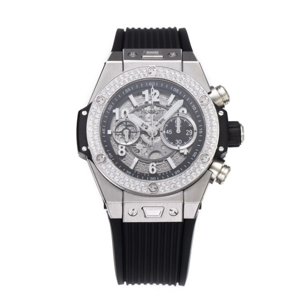 BBF공장 위블로 빅뱅 유니코 다이아 베젤 티타늄 러버 스트랩 44mm 421.NX.1170.RX