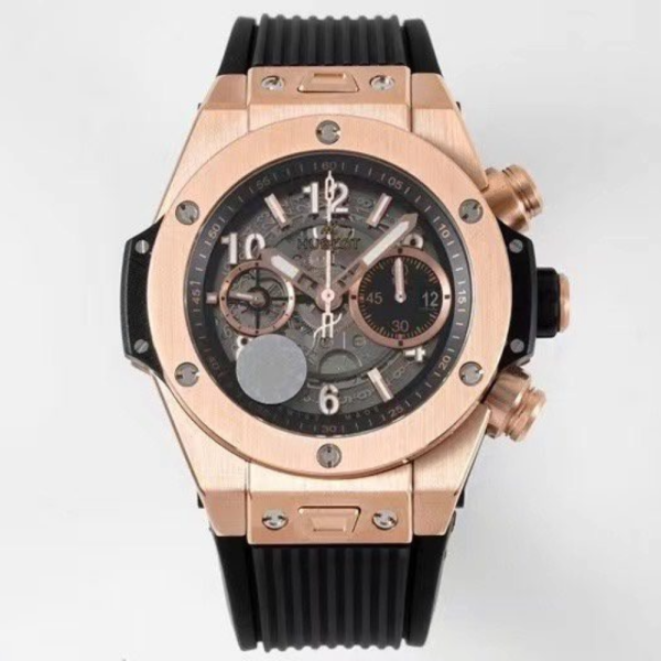 BBF공장 위블로 빅뱅 유니코 로즈골드 다이얼 티타늄 러버 스트랩 44mm 421.OX.1170.RX