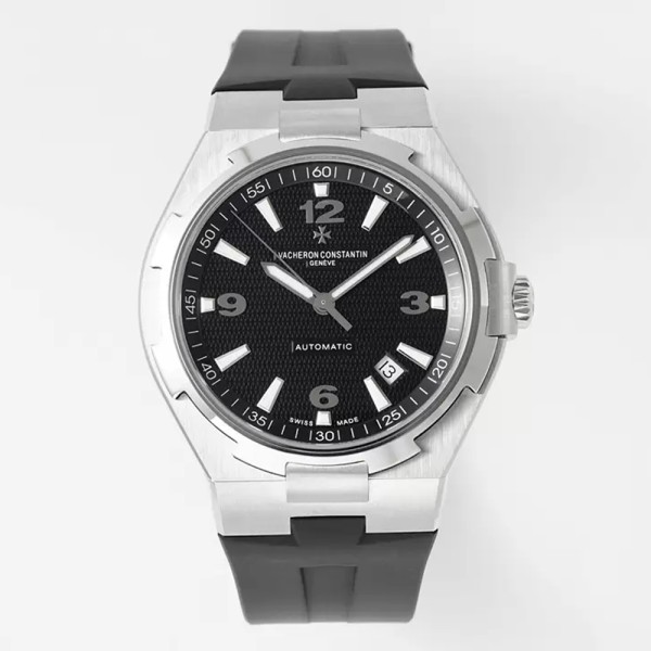 PPF공장 바쉐론 콘스탄틴 오버시즈 블랙 다이얼 러버 스트랩 42mm 47040/B01A-9094