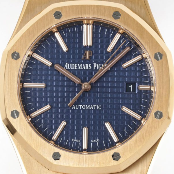 ZF공장 오데마피게 로얄오크 플라잉 블루 다이얼 로즈골즈 금통 41mm 15400OR
