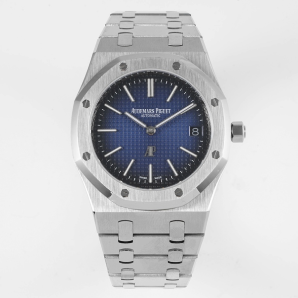KZ공장 오데마피게 로얄오크 스모키 블루 텍스처 다이얼 스틸 SS 브레이슬릿 39mm 15202BC