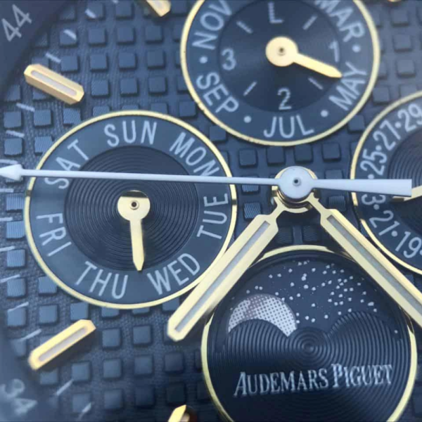 JF공장 오데마피게 로얄오크 퍼페츄얼 블루 다이얼 옐로우골드 금통 41mm 26574BA