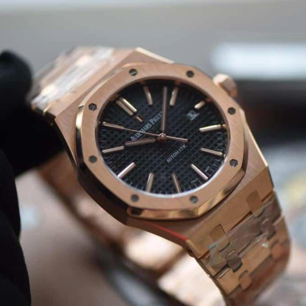 JF공장 오데마피게 로얄오크 블랙 다이얼 로즈골드 금통 41mm 15400OR