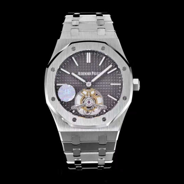 JF공장 오데마피게 로얄오크 투르비옹 엑스트라씬 그레이 다이얼 스틸 SS 브레이슬릿 41mm 26510