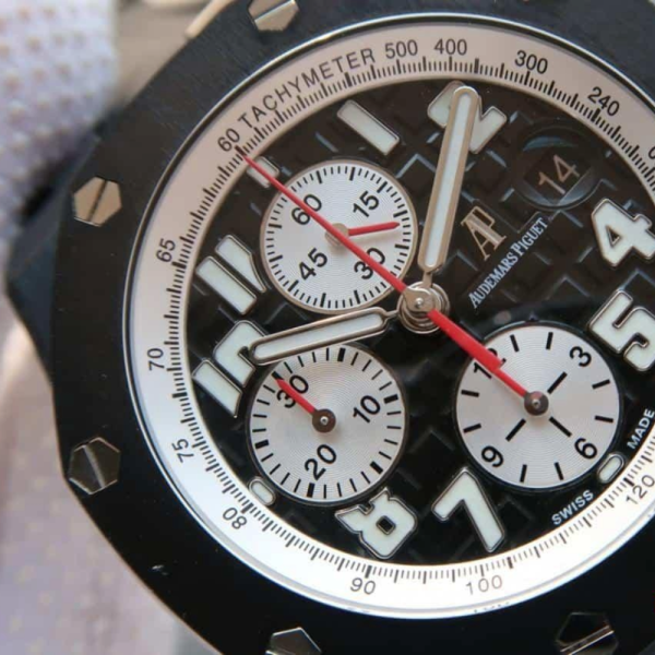 JF공장 오데마피게 로얄오크 오프쇼어 마커스 런던 블랙 러버 스트랩 42mm 26470ST