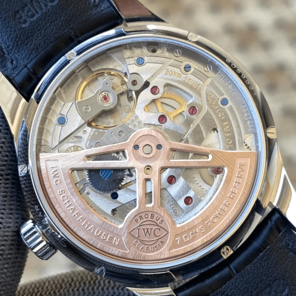 APS공장 IWC 포르투기저 퍼페츄얼 캘린더 화이트골드 블루 다이얼 44mm IW503401