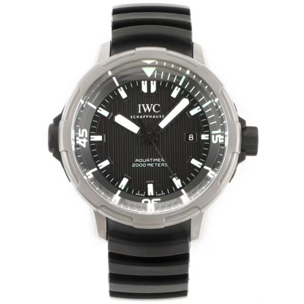 ZF공장 IWC 아쿠아타이머 오토매틱 2000 티타늄 블랙/화이트 다이얼 46mm IW358002