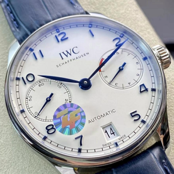 ZF공장 IWC 포르투기저 세븐데이즈 블루핸즈 레더 스트랩 42.3mm IW500705