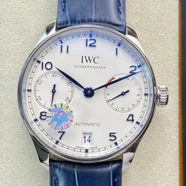 ZF공장 IWC 포르투기저 세븐데이즈 블루핸즈 레더 스트랩 42.3mm IW500705