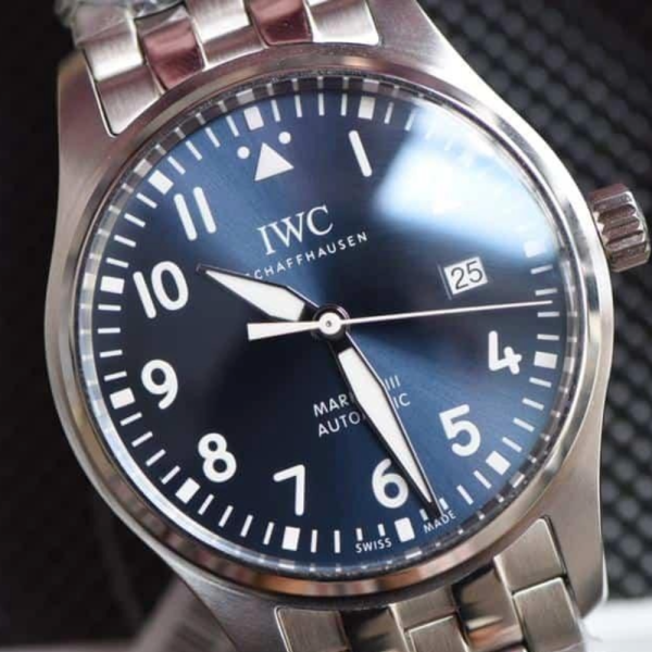 V7공장 IWC 파일럿 마크 18 블루 다이얼 리틀 프린스 스페셜 에디션 SS 브레이슬릿 40mm IW327014
