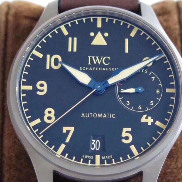 ZF공장 IWC 빅 파일럿 헤리티지 티타늄 레더 스트랩 46mm IW501004
