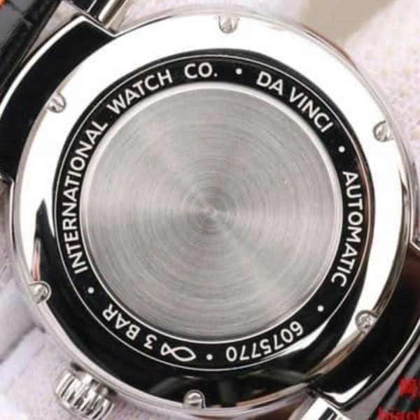 MKS공장 IWC 다빈치 오토매틱 스틸 블랙 다이얼 레더 스트랩 40mm IW356601