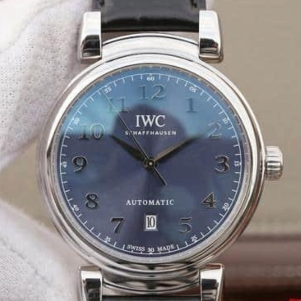 TW공장 IWC 다빈치 스틸 블 루다이얼 레더 스트랩 40mm IW458312