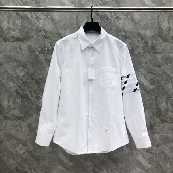 톰브라운 24SS 그레이 스트라이프 4바 셔츠