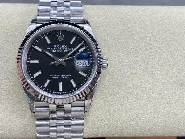 VS공장 롤렉스 데이저스트 블랙 다이얼 바인덱스 SS 쥬빌레 36mm 116234