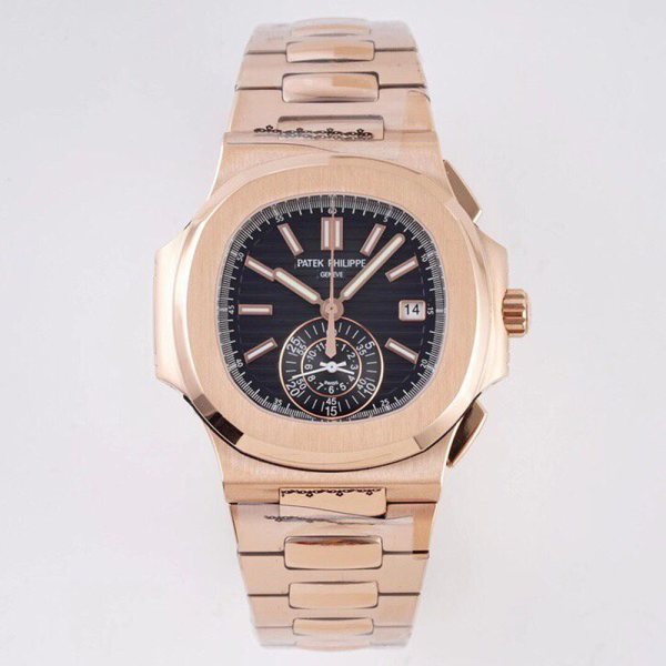 3K공장 파텍필립 노틸러스 트래블타임 검판 다이얼 로즈골드 금통 40mm 5980
