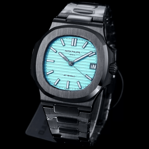 AET공장 파텍필립 노틸러스 티파니 다이얼 커스텀 블랙 세라믹 40mm 5711