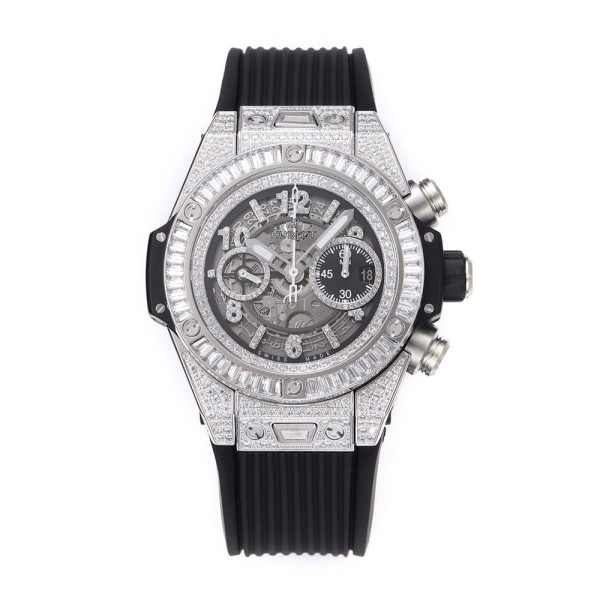 BBF공장 위블로 빅뱅 유니코 킹 티타늄 풀다이아 세팅 러버 스트랩 44mm 421.NX.1170.RX.170