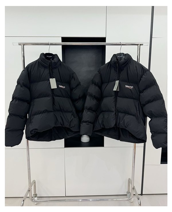 발렌시아가 웨이브로고 c컬 패딩 (남녀공용)