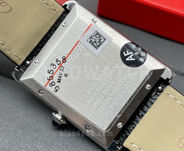 AF공장 까르띠에 탱크 머스트 엑스트라 라지 오토매틱 레더 스트랩 31mm WSTA0040