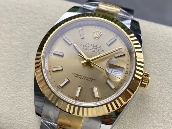 ARF공장 롤렉스 데이저스트 YG 스틱 옐로우 골드 다이얼 콤비 오이스터 41mm 126333-0009