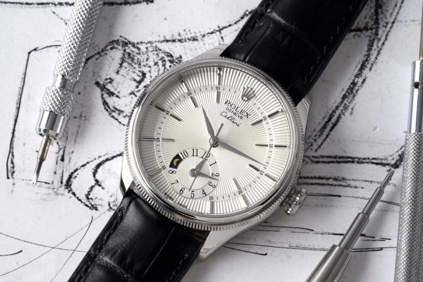 KZ공장 롤렉스 셀리니 시리즈 듀얼타임 화이트골드 39mm m50529-0009