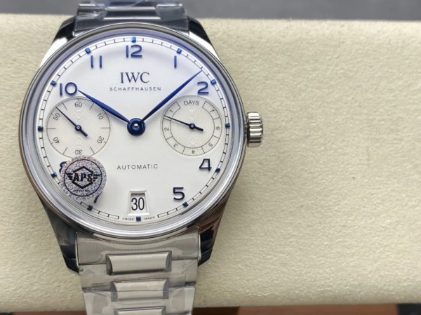 APS공장 IWC 포르투기저 세븐데이즈 화이트골드 화이트 다이얼 SS 브레이슬릿 42mm IW501702